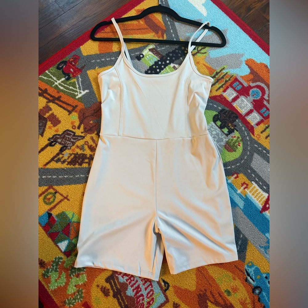 Women’s Cream One Piece work out outfit